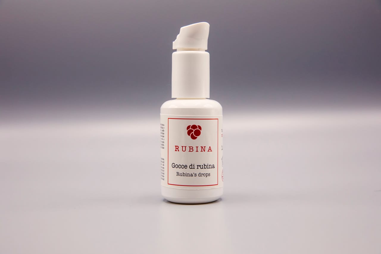 Rubina Gotas 3 en 1 CARA, CUERPO, Terciopelo MANOS (esencia y suero) hidratante y calmante. Aceites preciosos y vitamina D3. Vegan ok, libre de parabeno