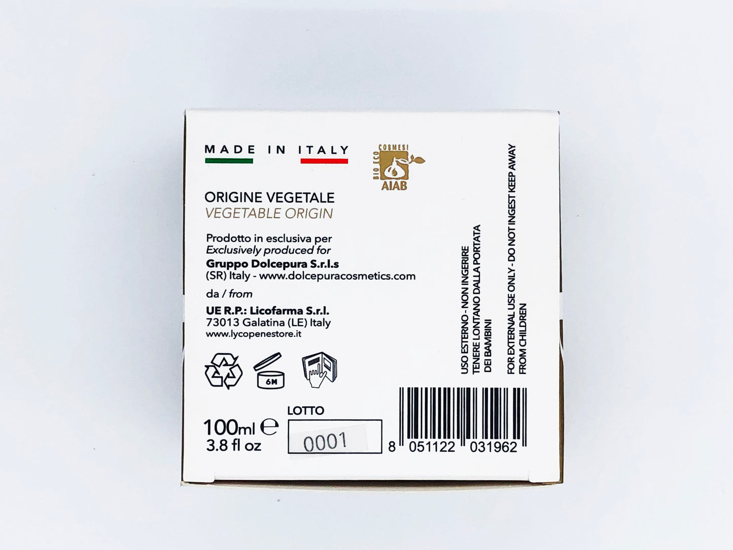 Mascarilla cosmética facial "NATURALMENTE HERMOSA" - bio licopeno opuntia (antienvejecimiento, estimulante y regenerador). Origen orgánico y vegetal