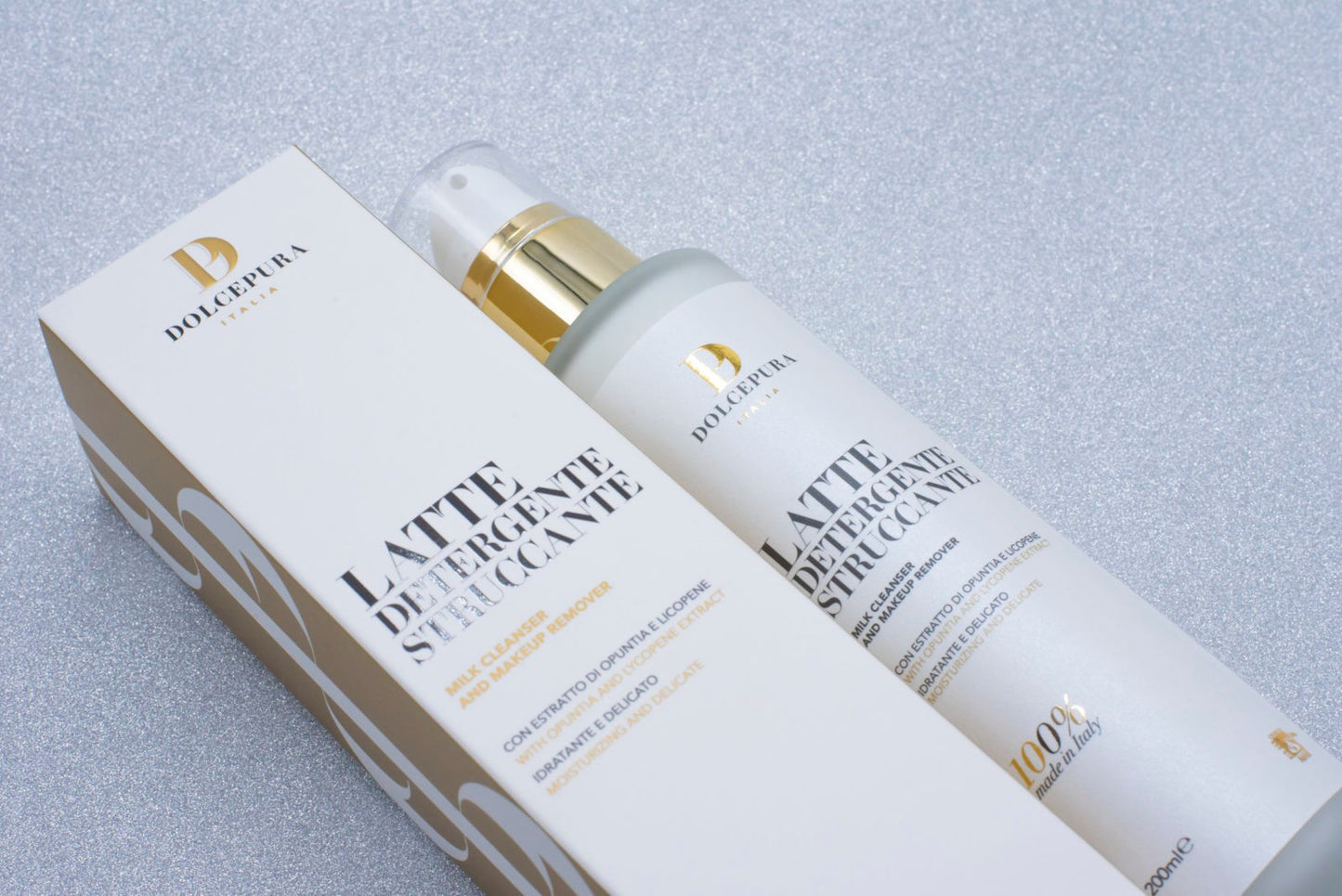 Leche limpiadora facial desmaquesadora "PUREZA" (con opuntia y extracto de licopeno). Orgánica y herbal. PH fisiológico 5,5