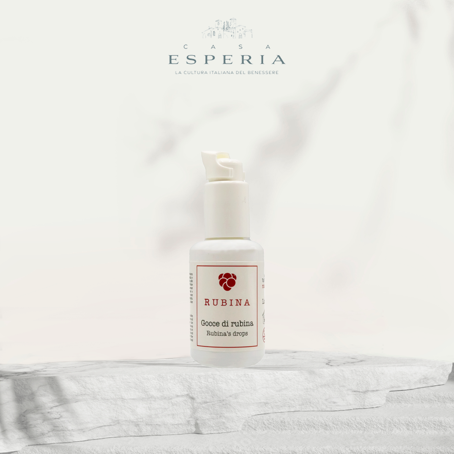 Rubina Gotas 3 en 1 CARA, CUERPO, Terciopelo MANOS (esencia y suero) hidratante y calmante. Aceites preciosos y vitamina D3. Vegan ok, libre de parabeno